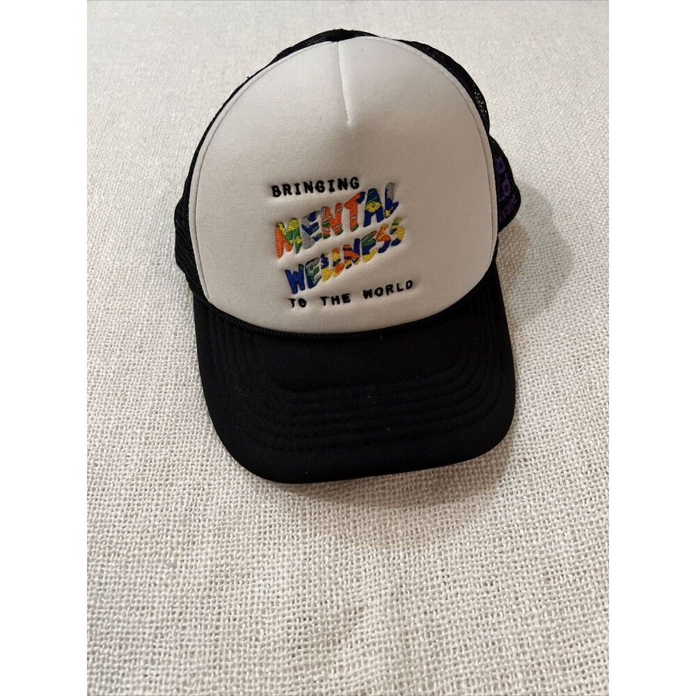 Mental Wellness Mens Trucker Hat Navy Snapback Retro Ball Cap